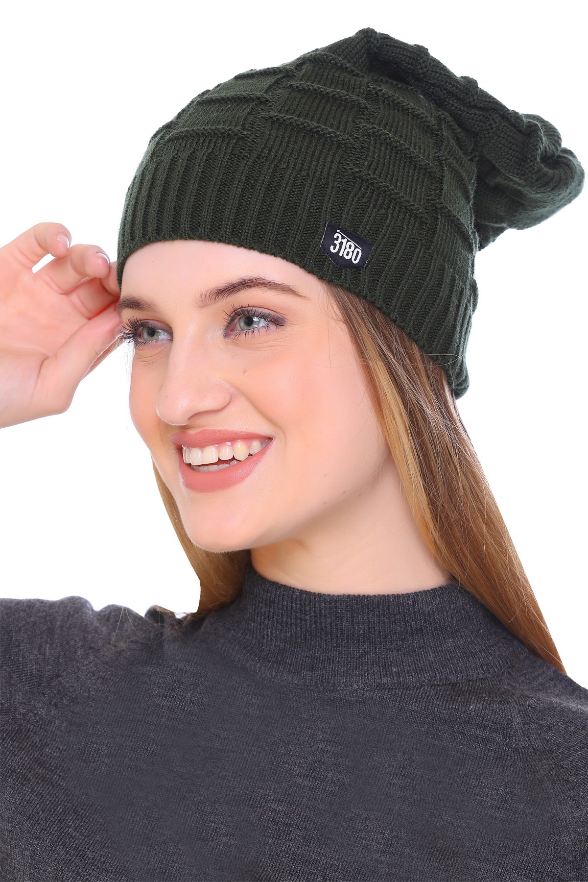 Snuggle Chic: Ladies Winter Olive Beanie Cap for Ultimate Comfort and Warmth