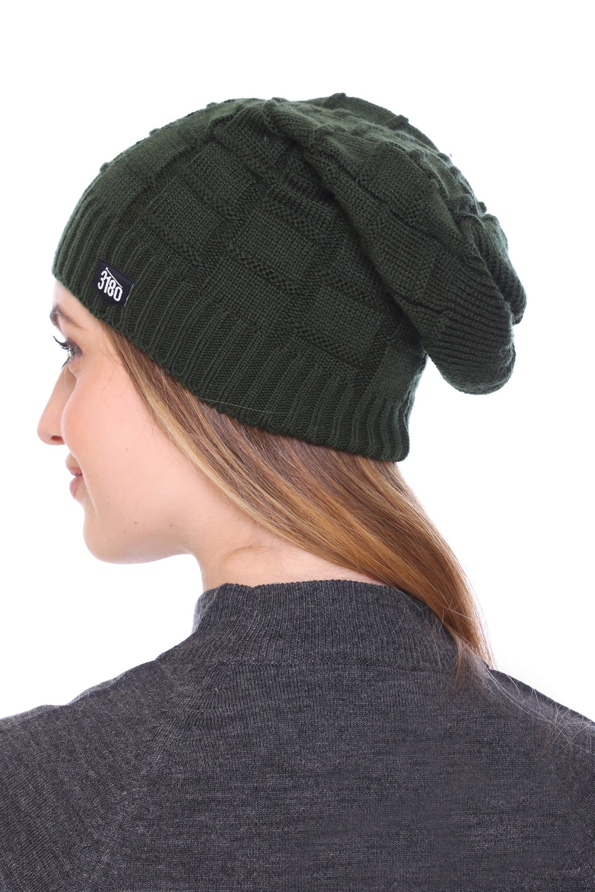 Snuggle Chic: Ladies Winter Olive Beanie Cap for Ultimate Comfort and Warmth